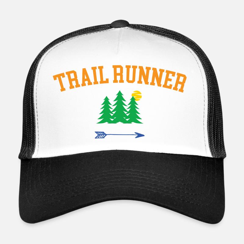 Trailrunner - Trucker Cap - Weiß/Schwarz