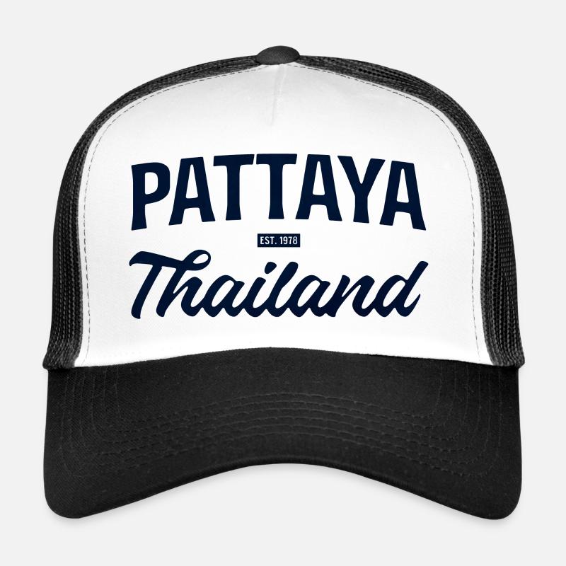Écriture de Pattaya Thaïlande Casquette trucker 
