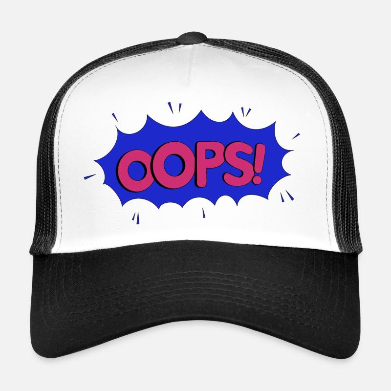 OOPS bleu rose Casquette trucker 