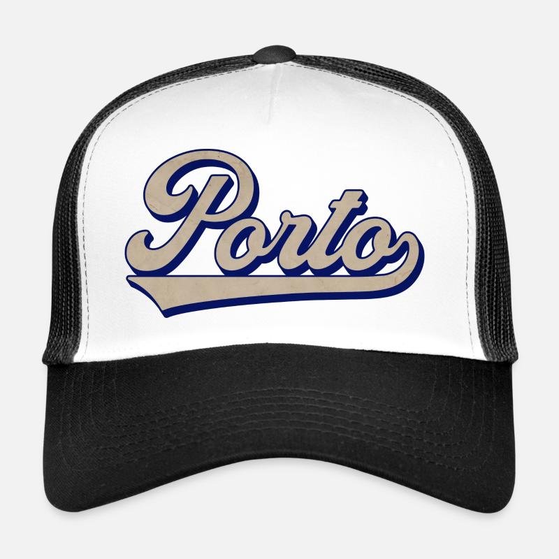 Porto Script Vintage Stil Trucker Cap