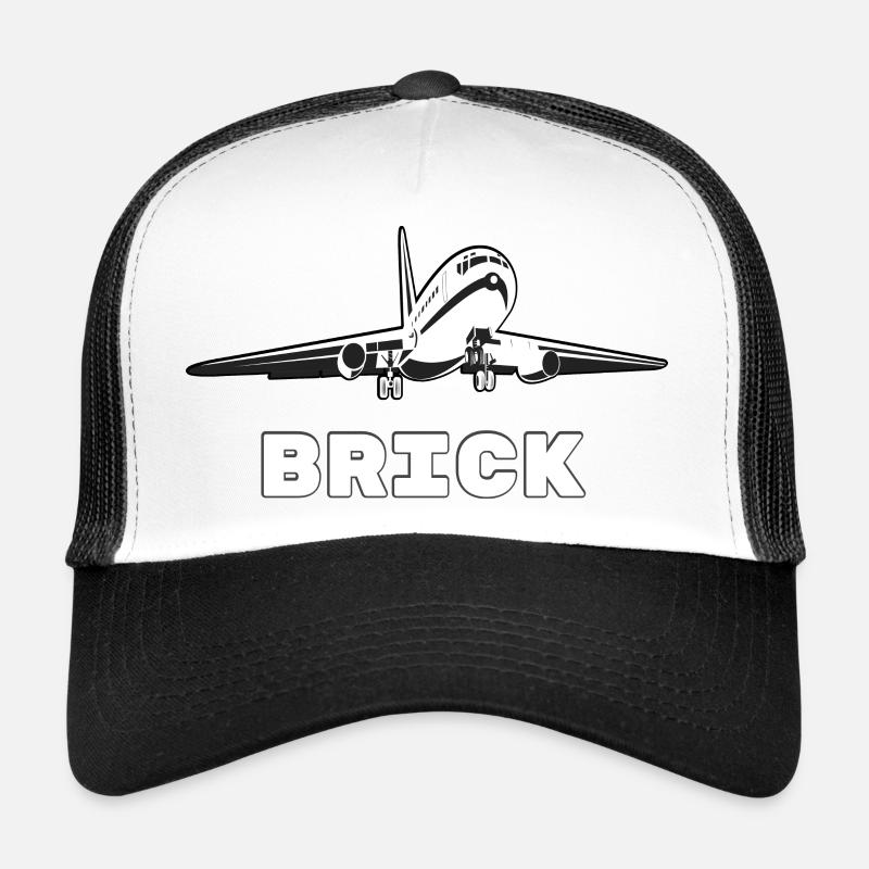 Luftfahrtdesign Brick - großes Verkehrsflugzeug Trucker Cap