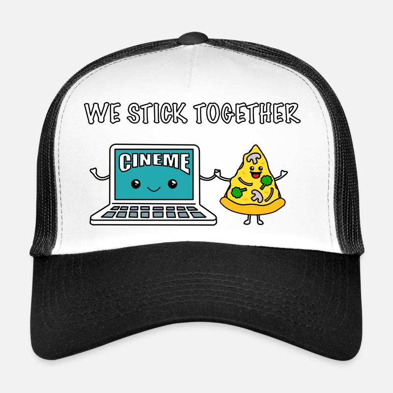 We Stick Together - Pizza and Streaming Trucker Cap