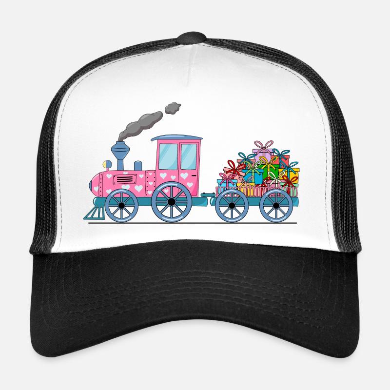Train pour enfants avec remorque rose Casquette trucker 