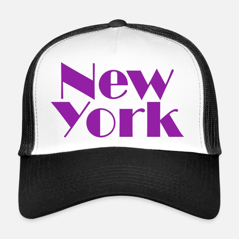 NEW YORK-Purple Broadway Trucker Cap