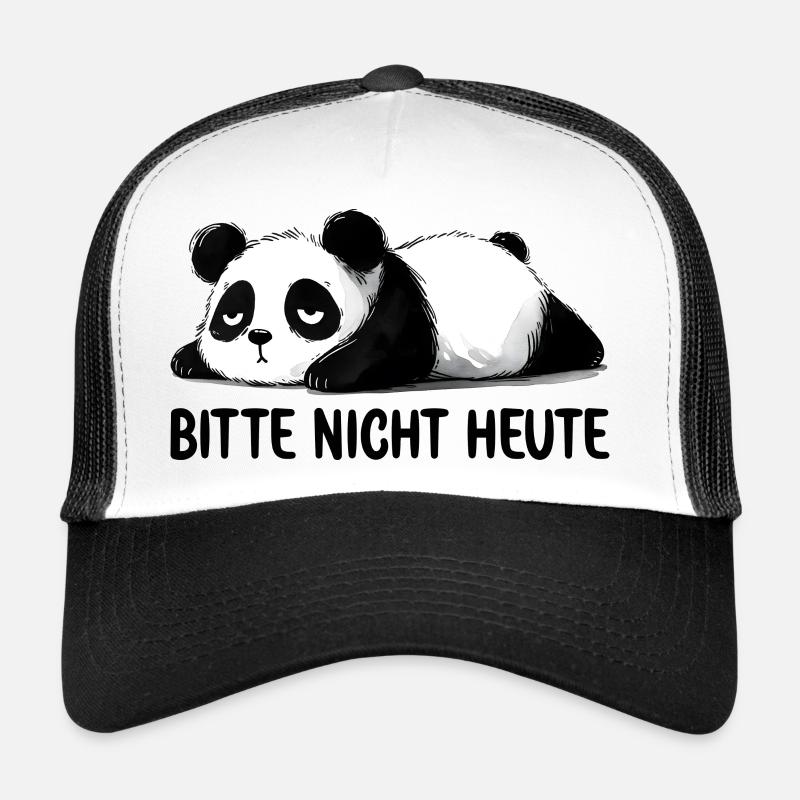 Bitte nicht Heute ein faules Panda Bär Trucker Cap