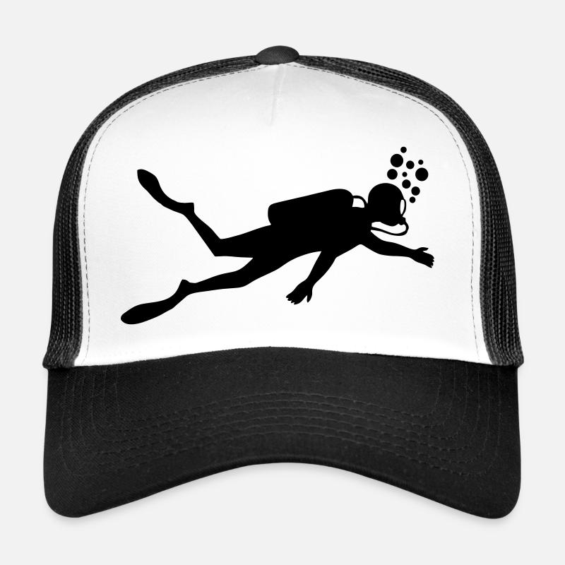 Diver underwater Trucker Cap