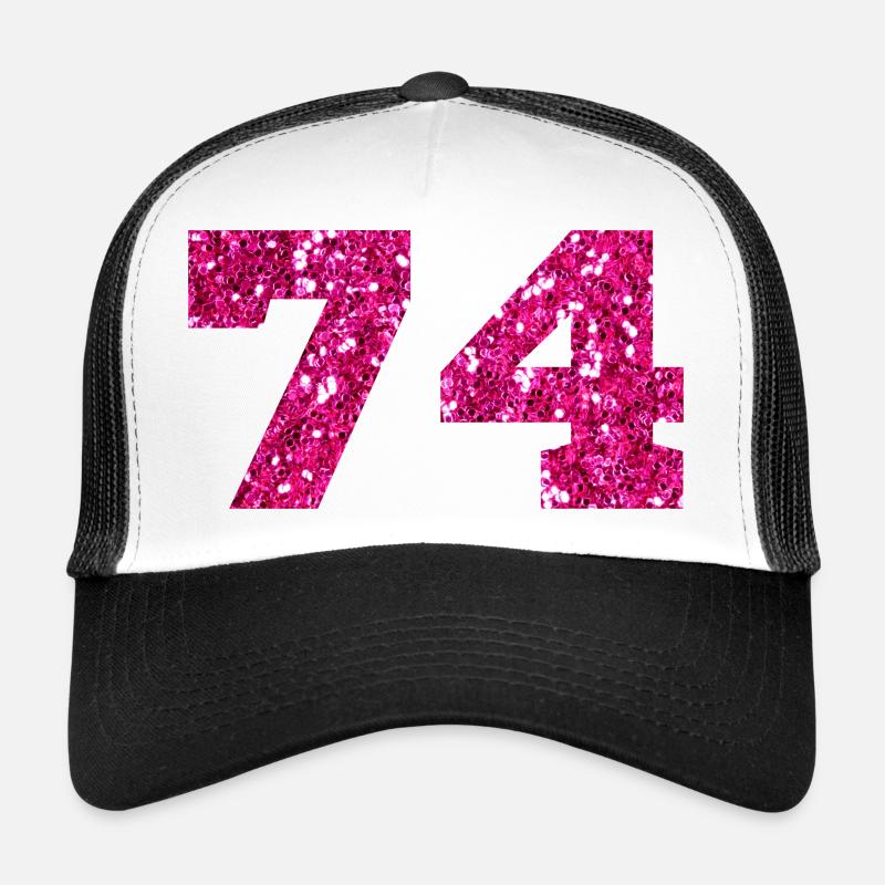 74 Pink Glitter - 74 Geburtstag Trucker Cap