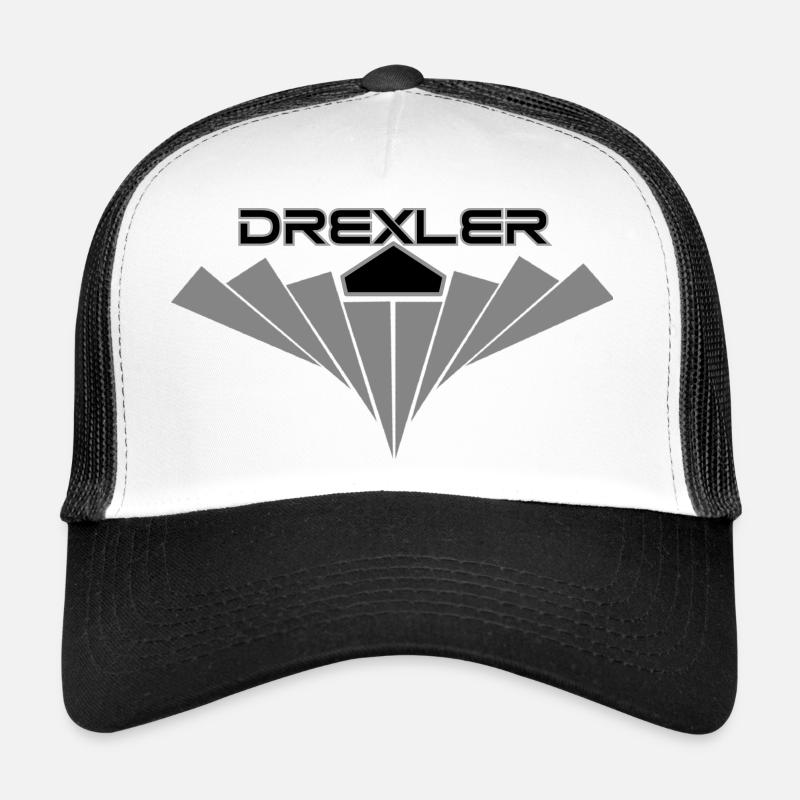 DREXLER - Casquette trucker  - blanc/noir