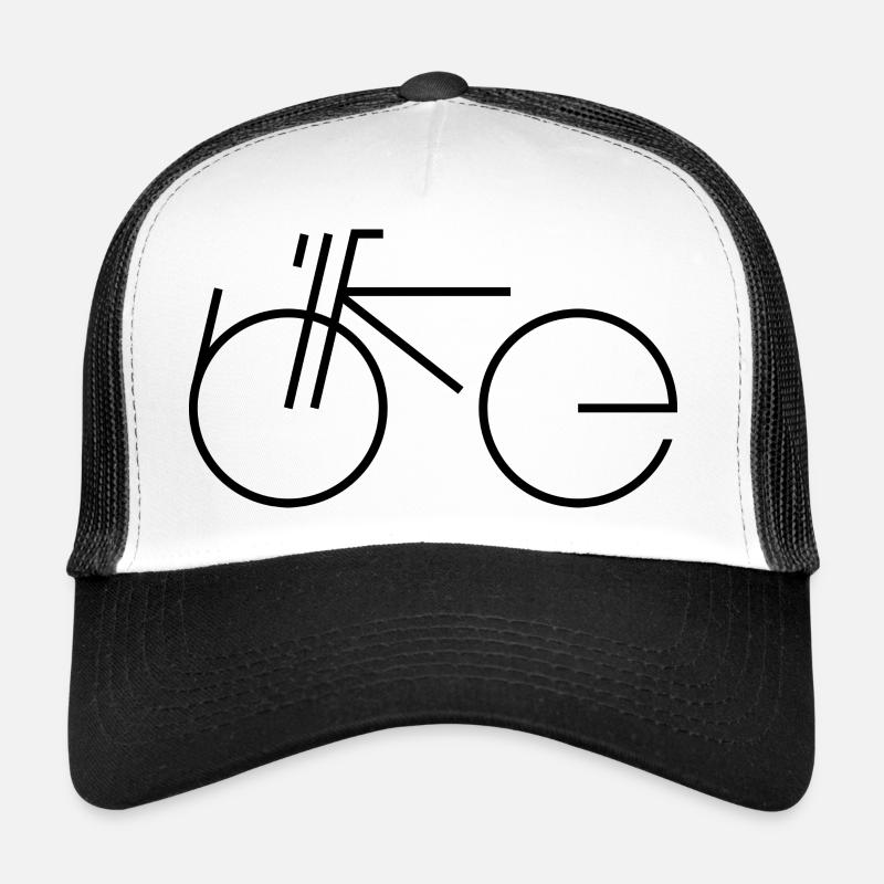 Bike Type black - Trucker Cap - white/black