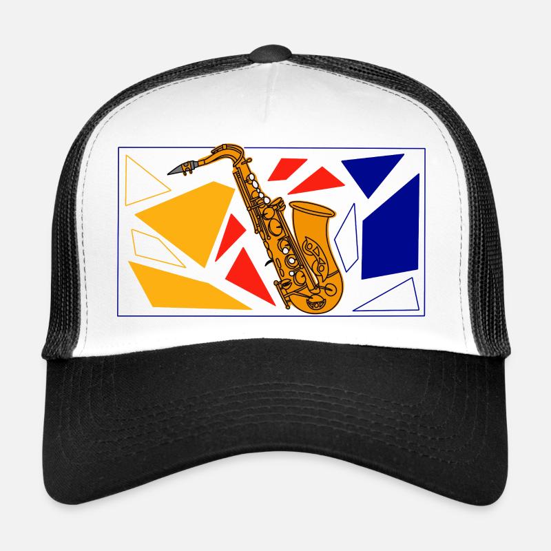 Saxophone en laiton Pop Art Casquette trucker 