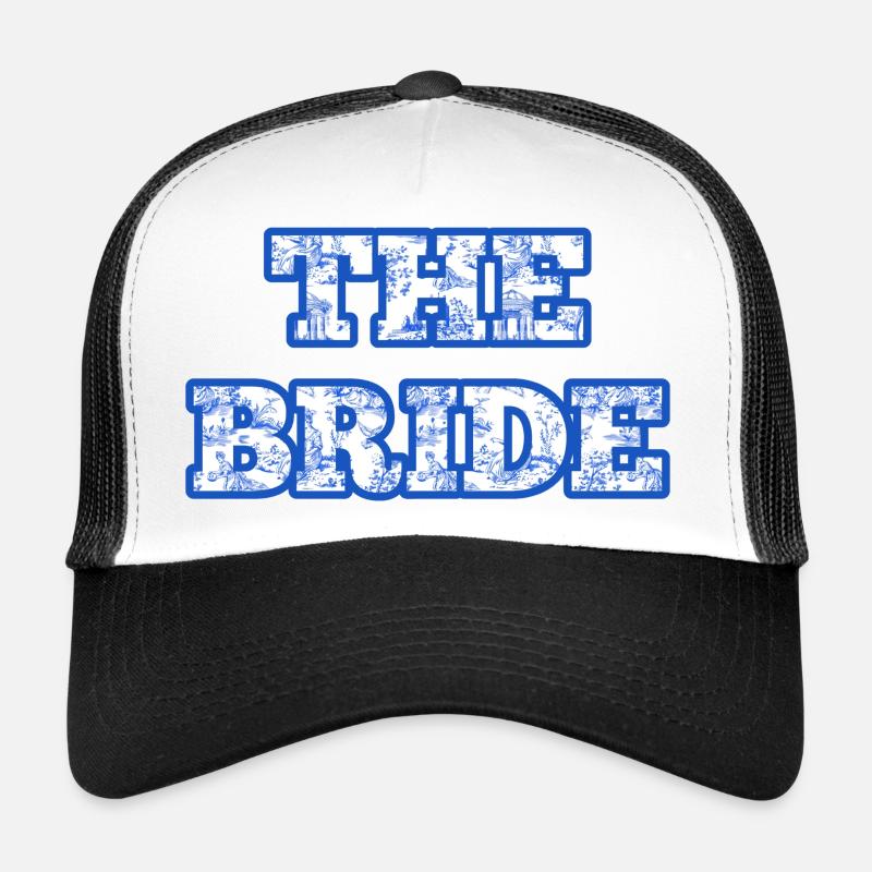 The bride chinoiserie bleu Casquette trucker 