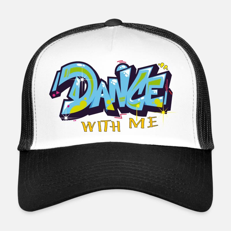 dance with me - Trucker Cap - Weiß/Schwarz
