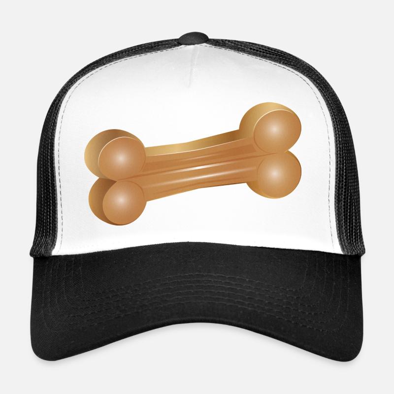 Chewing bone illustration in classic style Trucker Cap