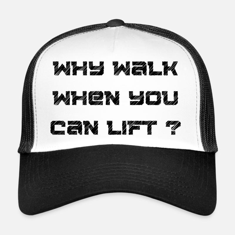 Pas d’excuses - Casquette trucker  - blanc/noir