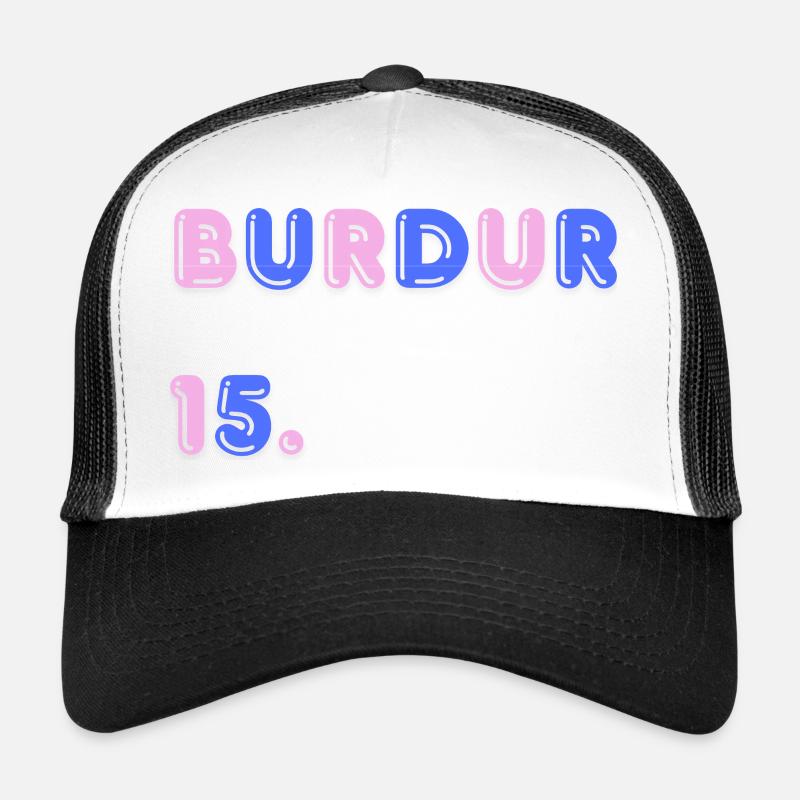Burdur - Trucker Cap - Weiß/Schwarz
