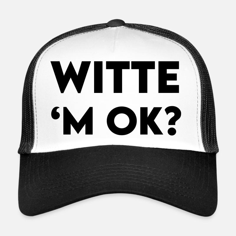 weiße Tasse Trucker Cap