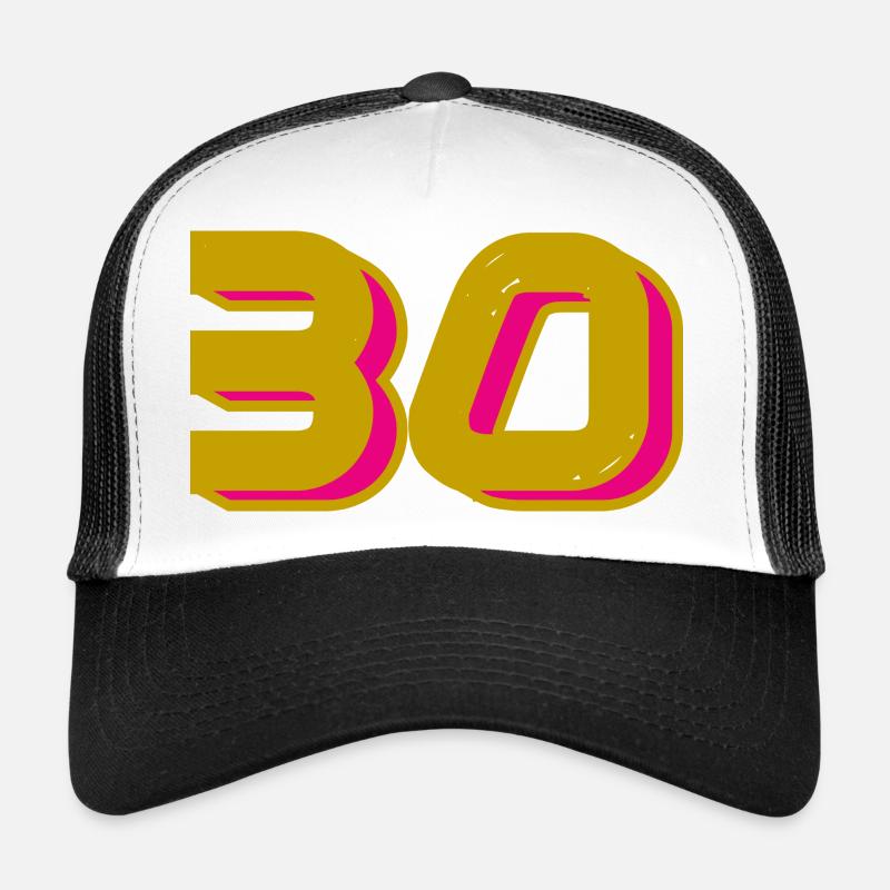 30. 30 ANS. 30e ANNIVERSAIRE. ANNIVERSAIRE 30 ANS. Casquette trucker 
