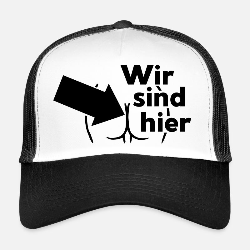Wir sind hier Trucker Cap