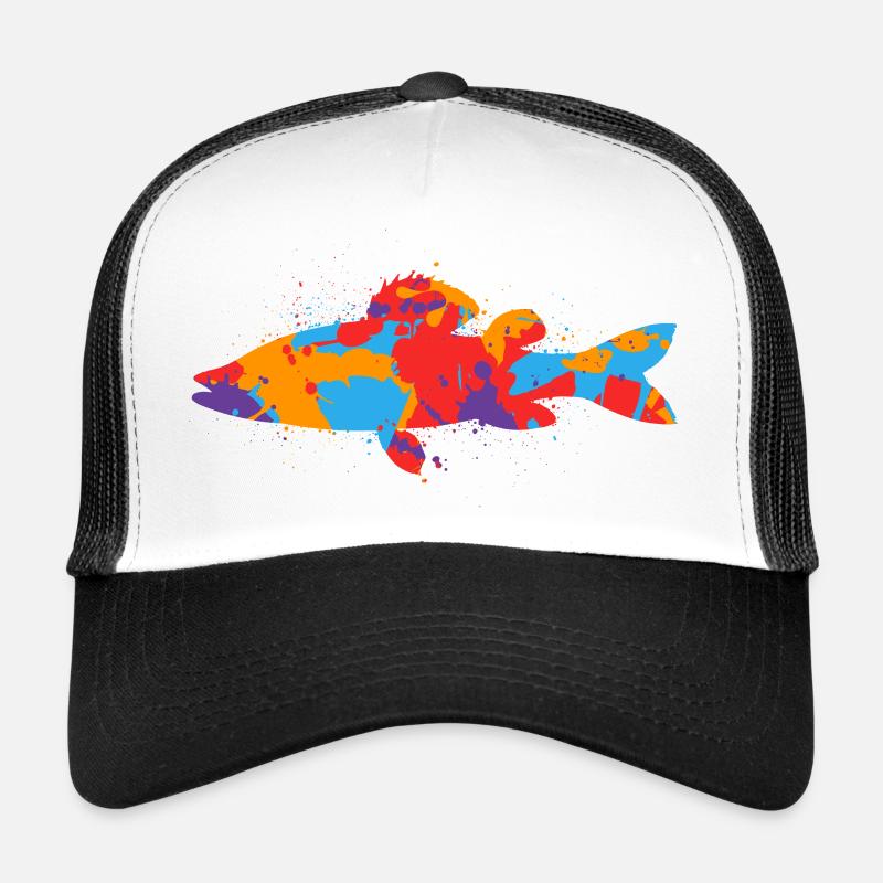 Coloré Zander Angler Design Zander Pêche Pêche Casquette trucker 