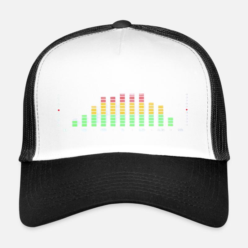 Rainbow Equalizer Pulse - Trucker Cap - Weiß/Schwarz
