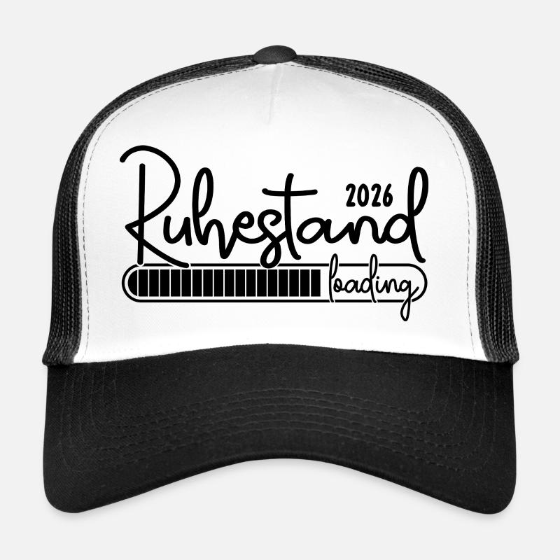 Ruhestand 2026 Loading Rente 2026 - Trucker Cap - Weiß/Schwarz