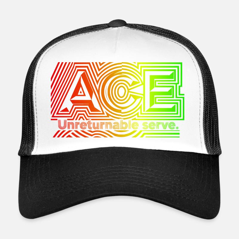 Conception d’ACE de tennis pour les fans de services parfaits Casquette trucker 