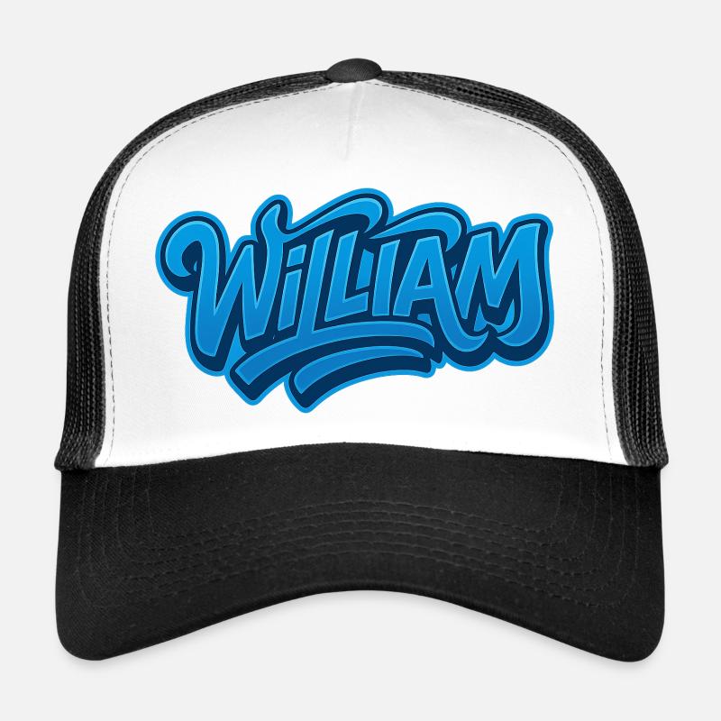 Graffiti WILLIAM Name Gift Ideal Printable s Trucker Cap