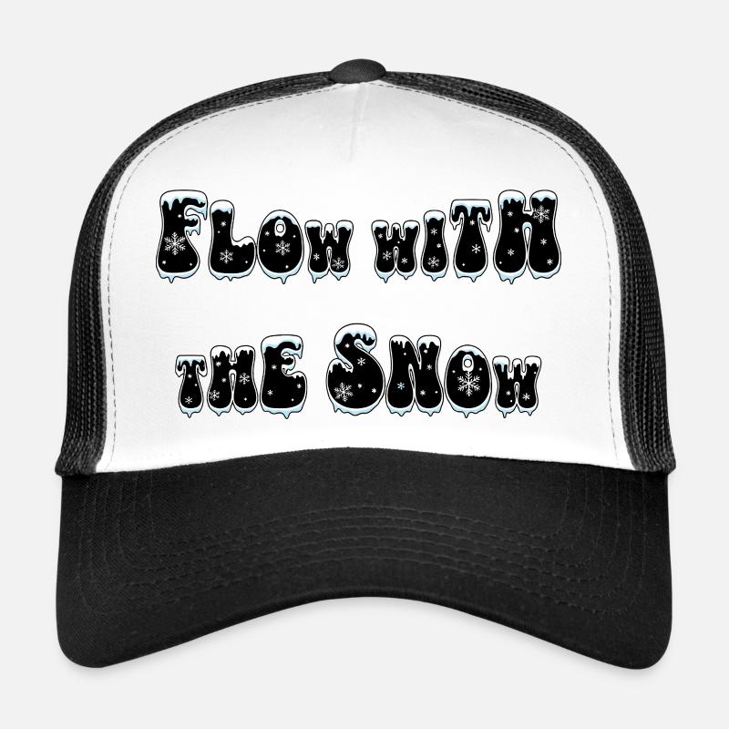 Flux avec la neige Casquette trucker 