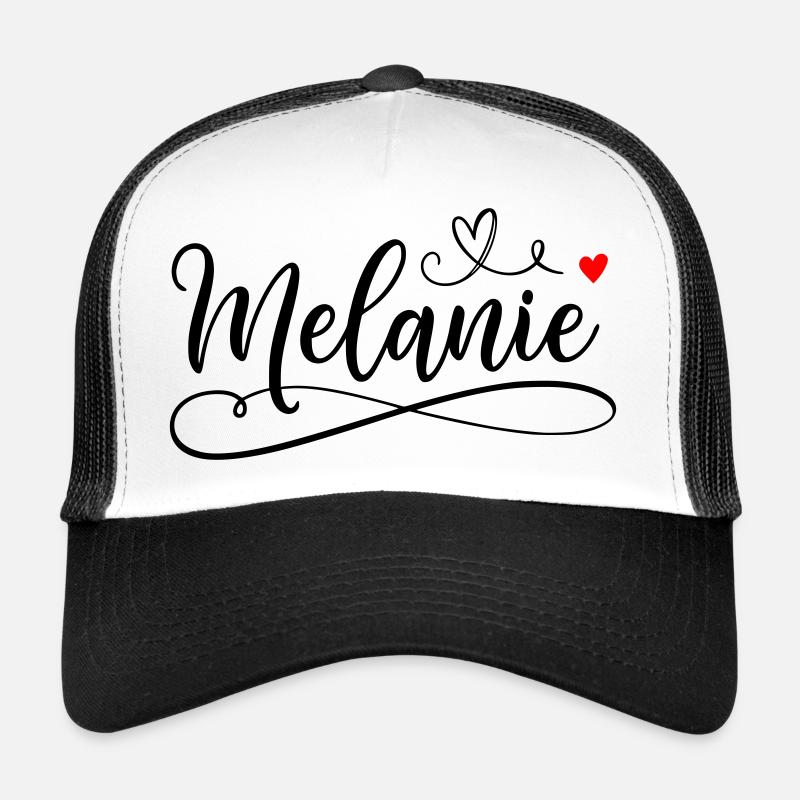 Melanie Name Vorname mit Herzchen  Trucker Cap