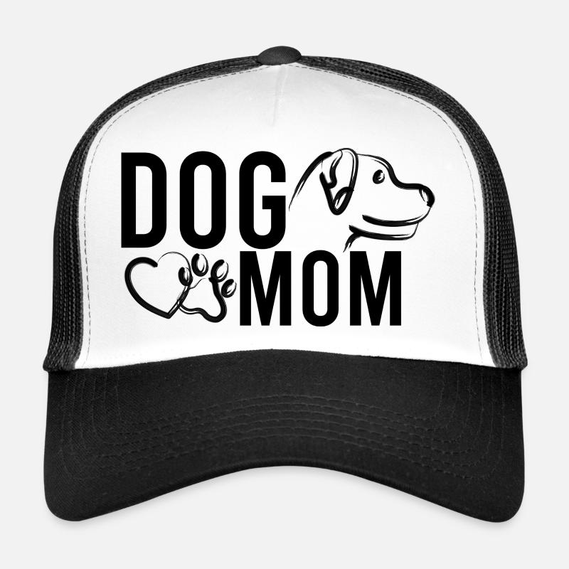 Dog Mom Design - Trucker Cap - white/black