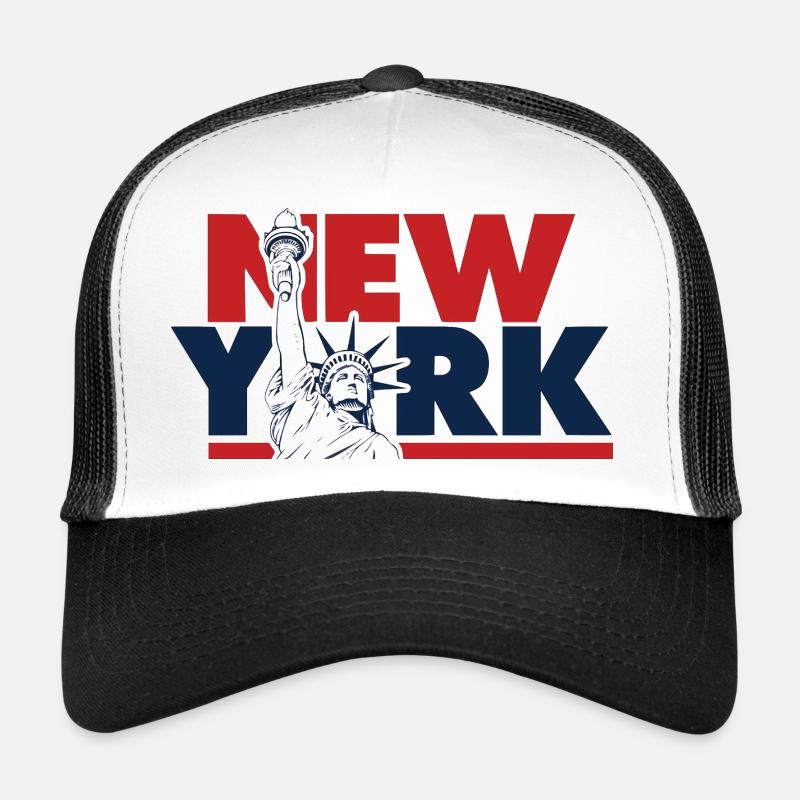 Graphique de la liberté de New York Casquette trucker 