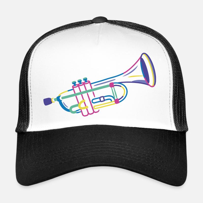Trompette colorée Casquette trucker 