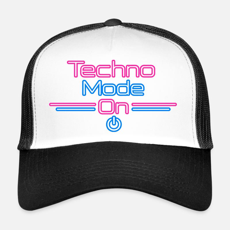 Techno Mode Neon On Trucker Cap