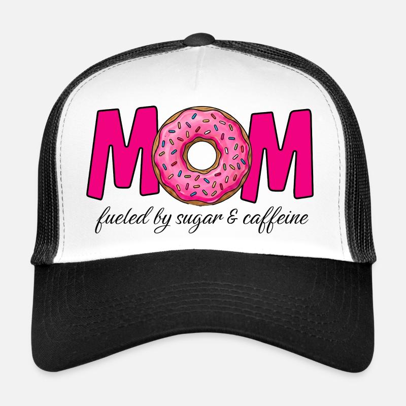 Mom fueled by sugar & caffeine Trucker Cap