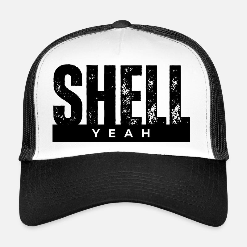 Yeah Bold Lettering on Black Casquette trucker 