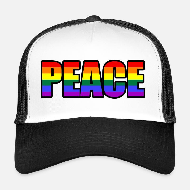 Arc-en-ciel de la paix Casquette trucker 