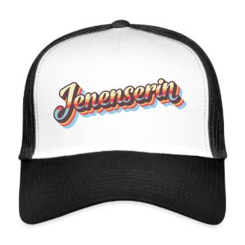 Jenenserin - Trucker Cap - Weiß/Schwarz - Vorne