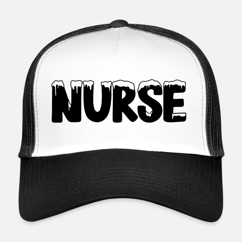 Texte Glace Costume De Noël Infirmière Casquette trucker 