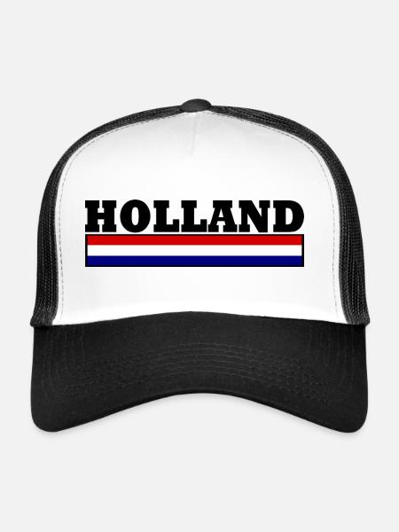 Holland Flag - Trucker Cap - white/black - Front