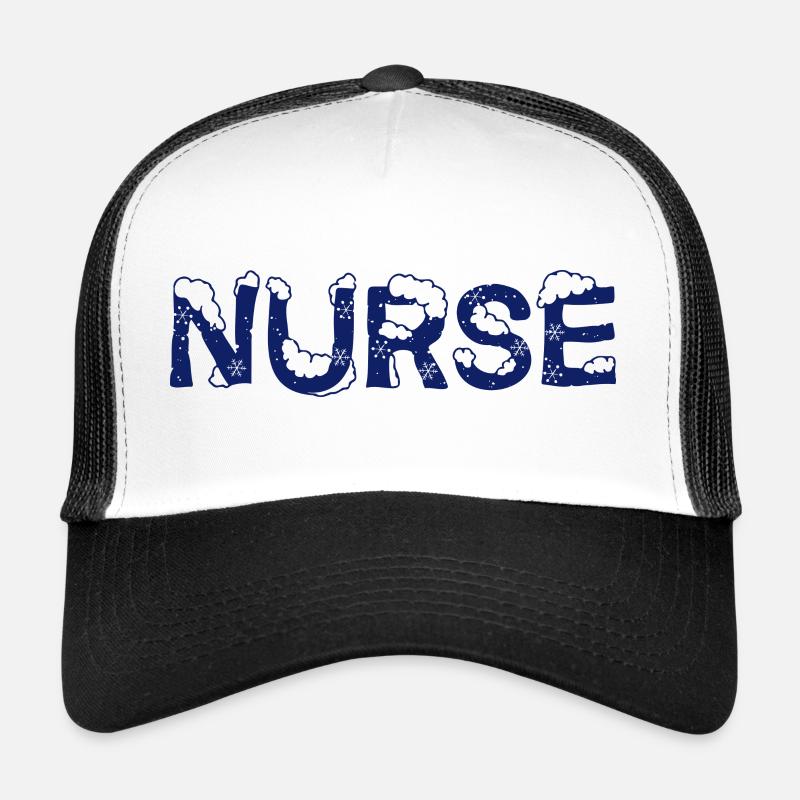 Text Ice Christmas Costume Nurse Trucker Cap