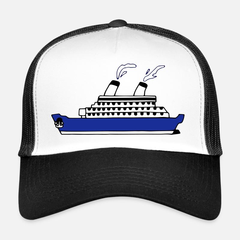 Schiff - Trucker Cap - Weiß/Schwarz