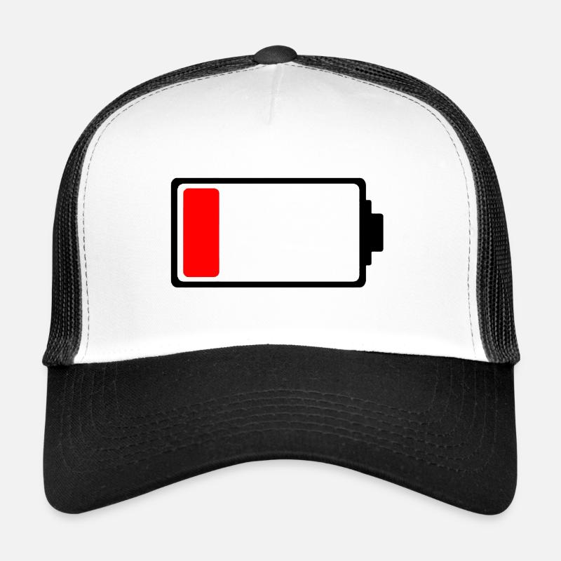battery - Trucker Cap - Weiß/Schwarz