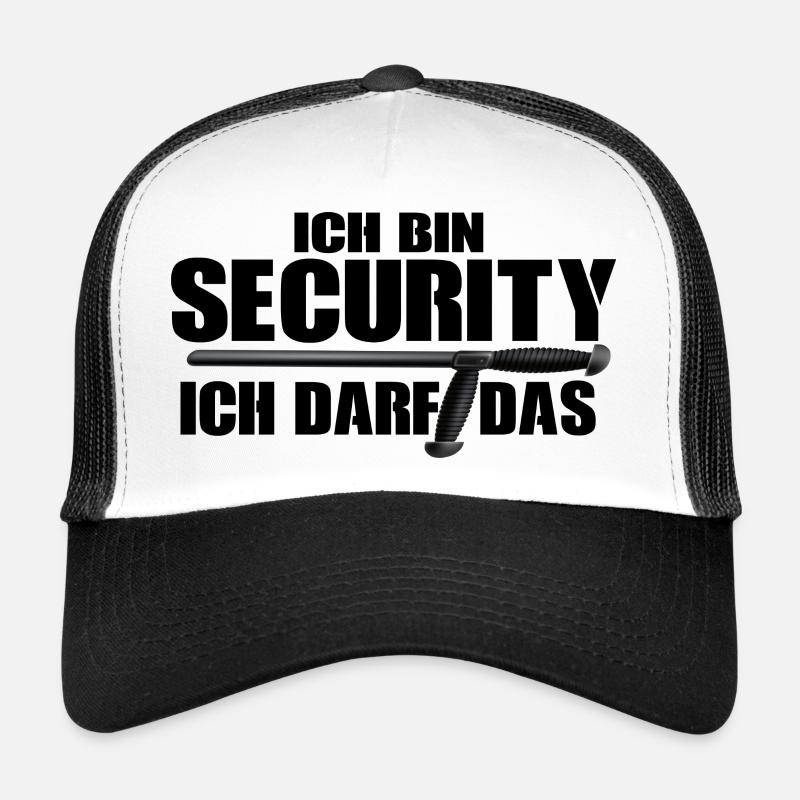 Ich bin Security, ich darf das! Trucker Cap
