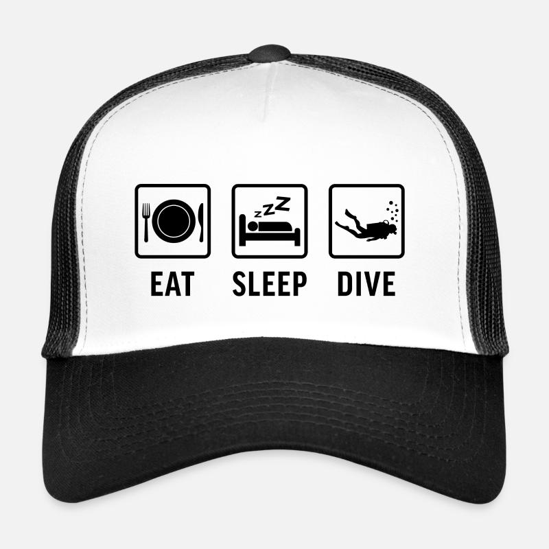 Eat Sleep Dive Trucker Cap