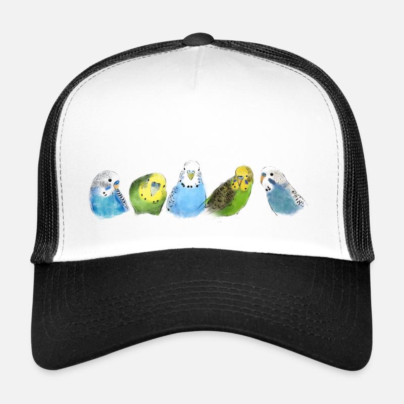 budgies - Trucker Cap - white/black