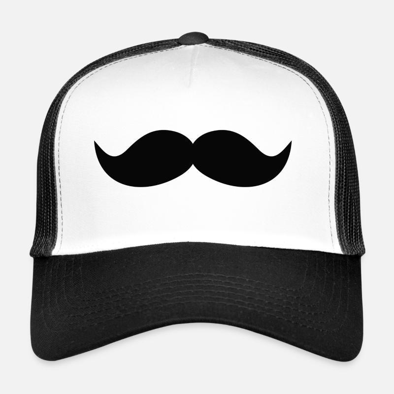 moustache Casquette trucker 