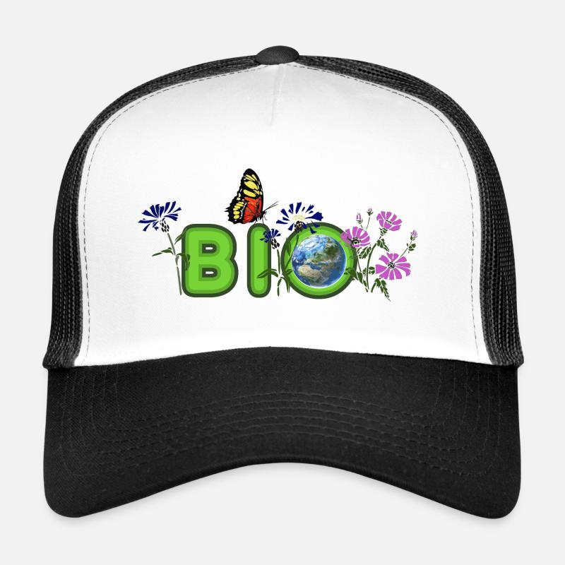 BIO - Trucker Cap - Weiß/Schwarz