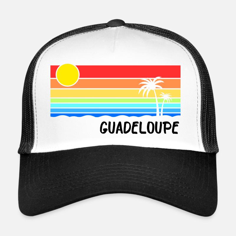 Guadeloupe Île des Caraïbes Idée de vacances Casquette trucker 