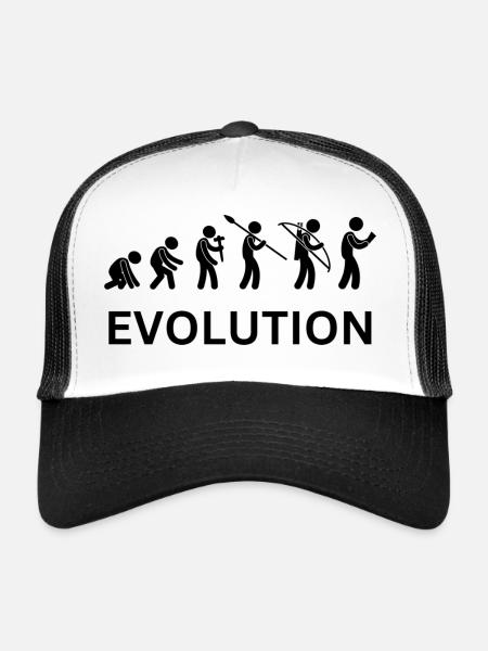 evolution - Trucker Cap - Weiß/Schwarz