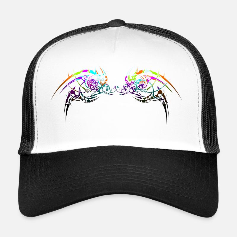 Conception tribale néon Casquette trucker 